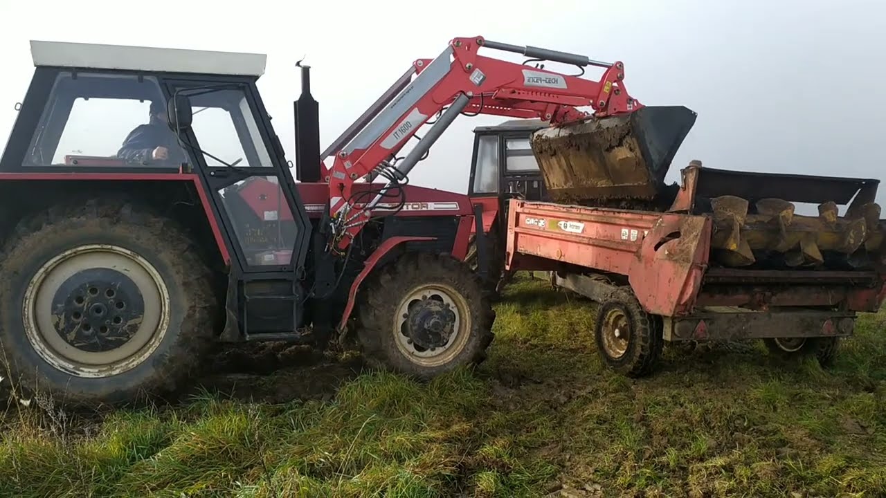 Rozmetání hnoje RUR-3/Zetor 10145 & Zetor 5911