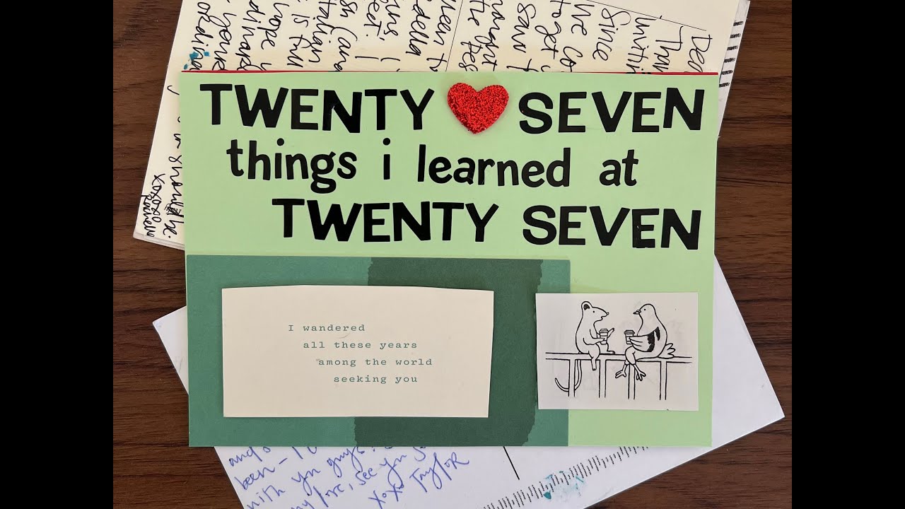 twenty seven things i learned at twenty seven!