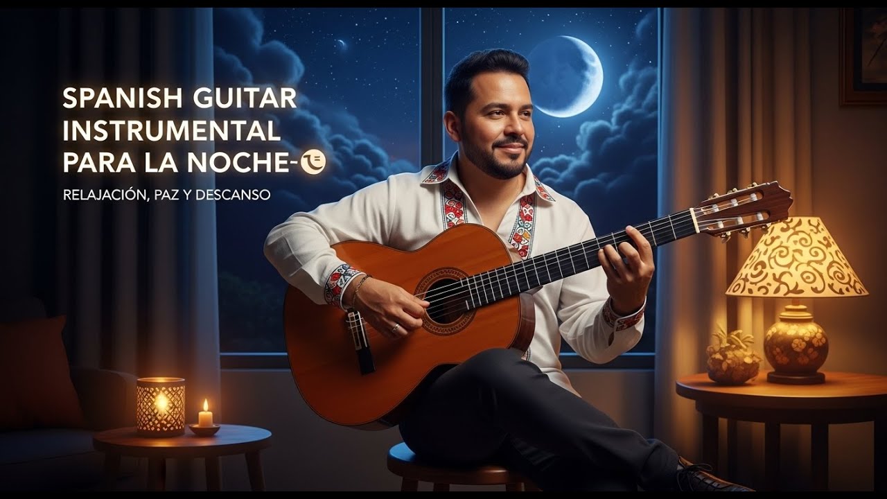 Guitarra Española Nocturna 🌙 Música Instrumental para Calmar el Corazón