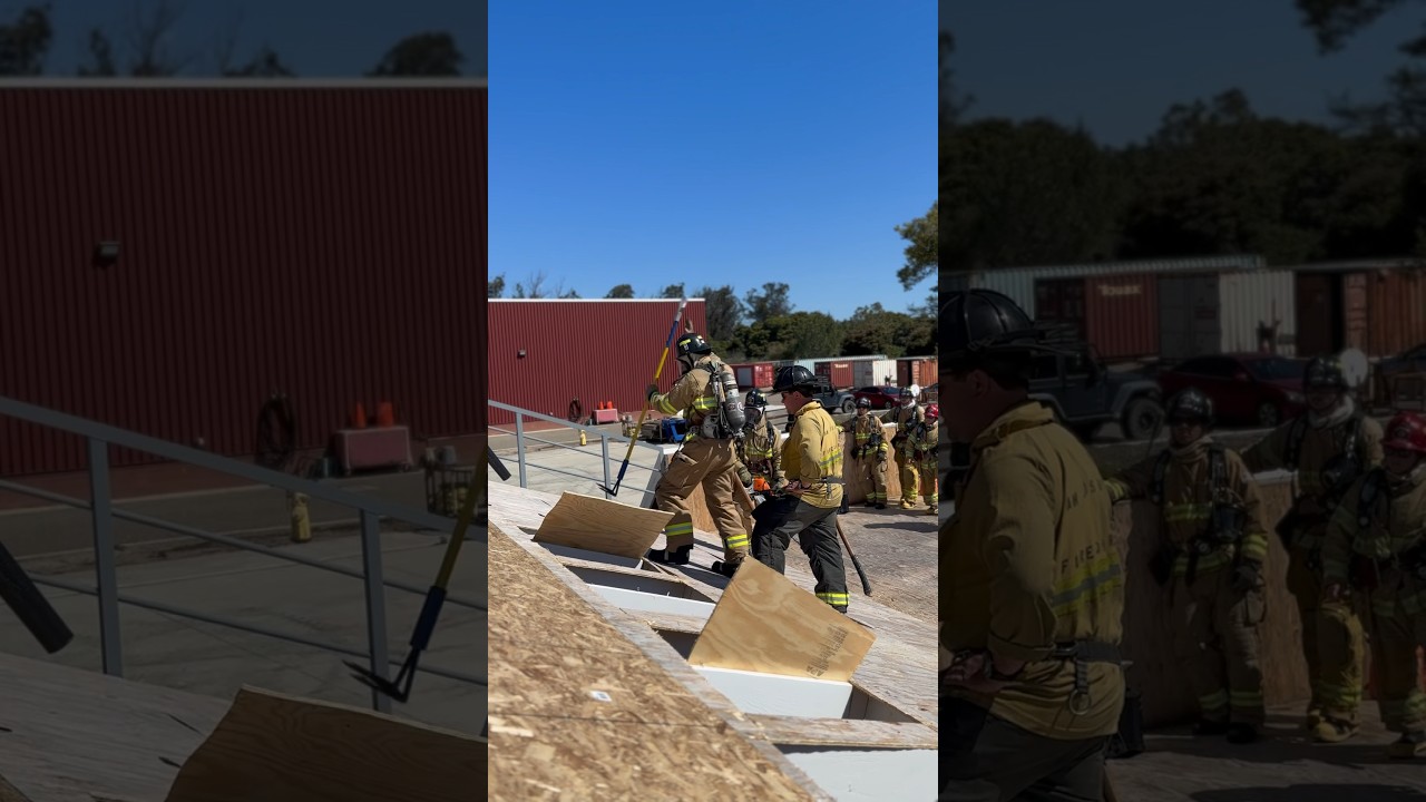 Roof Ventilation Training at the Fire Academy🔥  