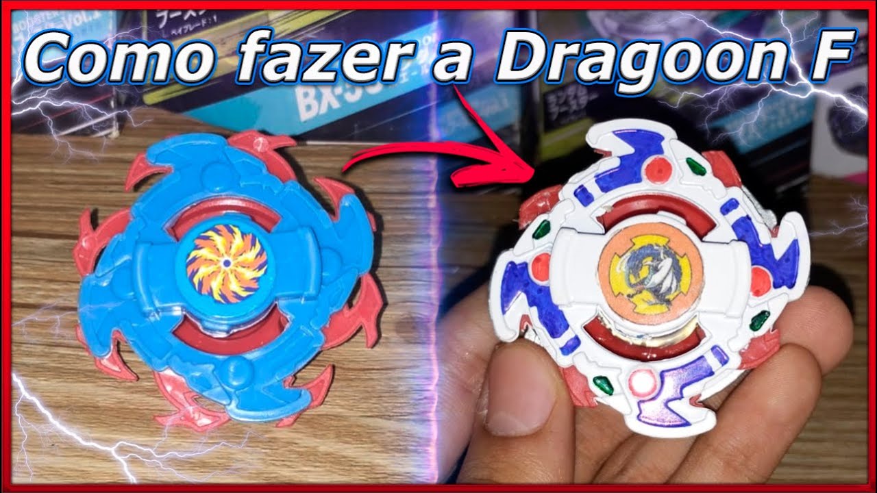 Como fazer a Dragoon F  - Beyblade pirata #beyblade #dragoon