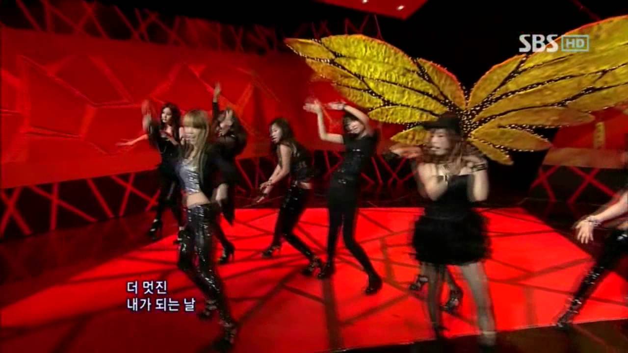 SNSD - Run devil run (소녀시대 - 런데빌런) @ SBS Inkigayo 인기가요 100321