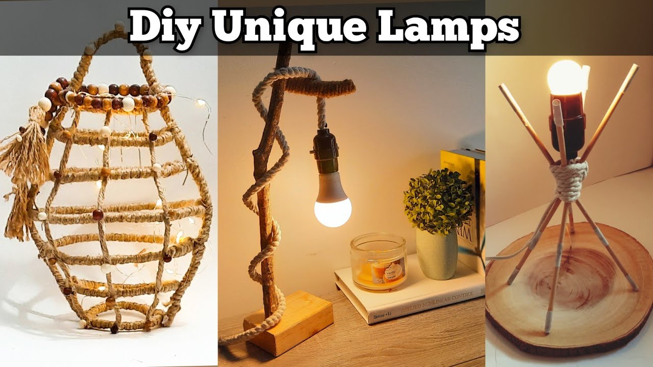 diy lamp| diy lantern |diy unique lamps| diy table lamp| diy pendent light