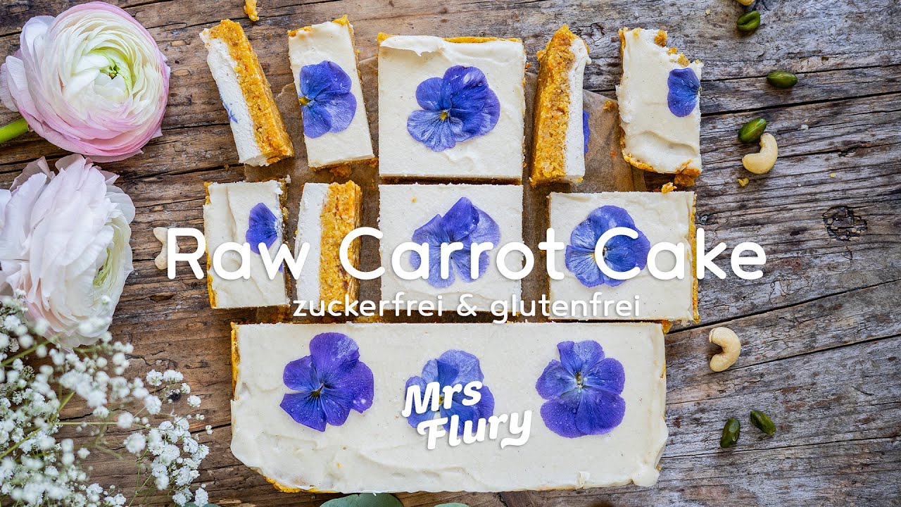 Raw Carrot Cake - zuckerfrei & glutenfrei