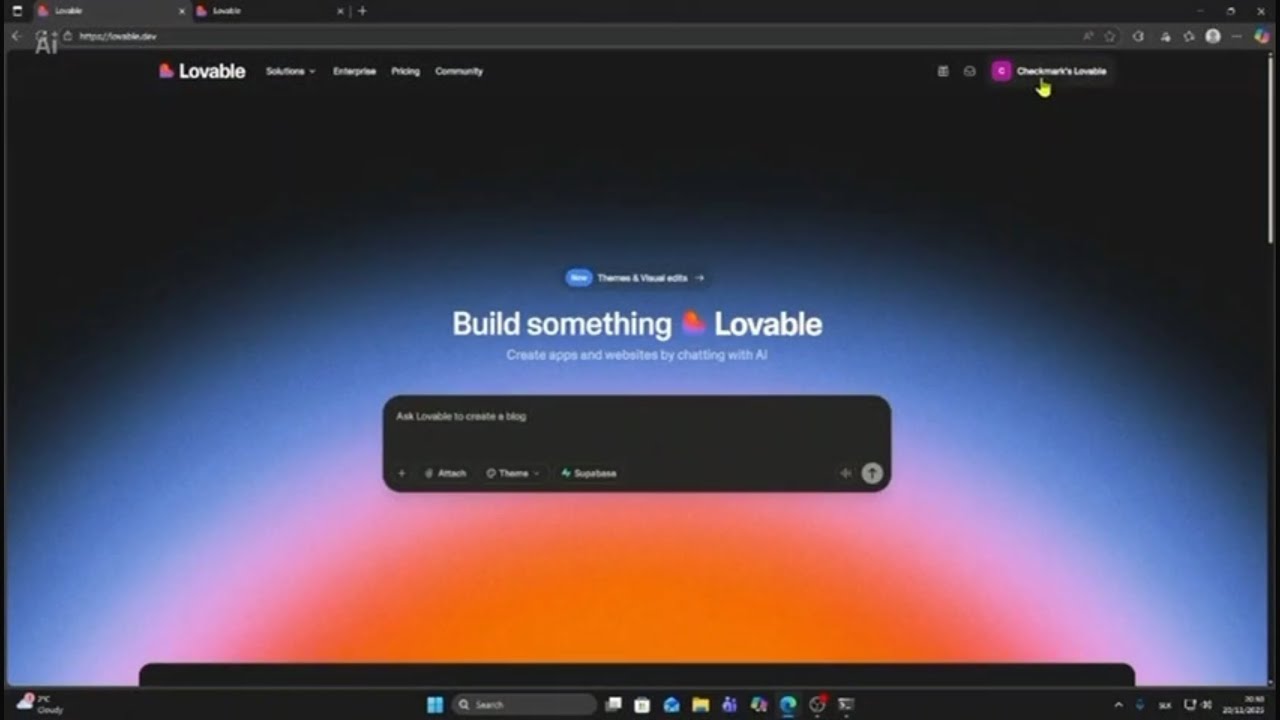 Como transferir projetos lovable de uma conta para outra