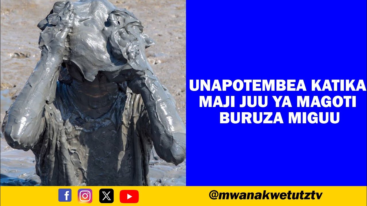 UNAPOTEMBEA KATIKA MAJI JUU YA MAGOTI BURUZA MIGUU