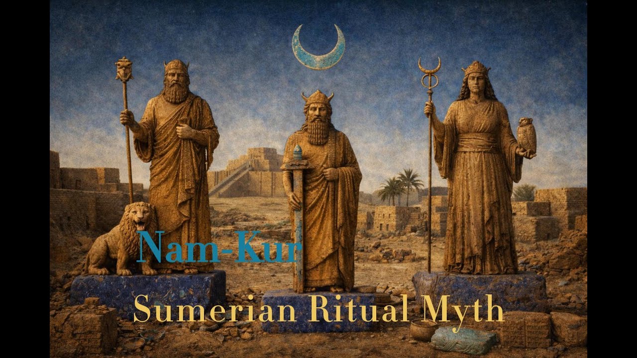 Nam-Kur — Fire, Underworld, and the Lunar Cycle (Sumerian Ritual Myth)