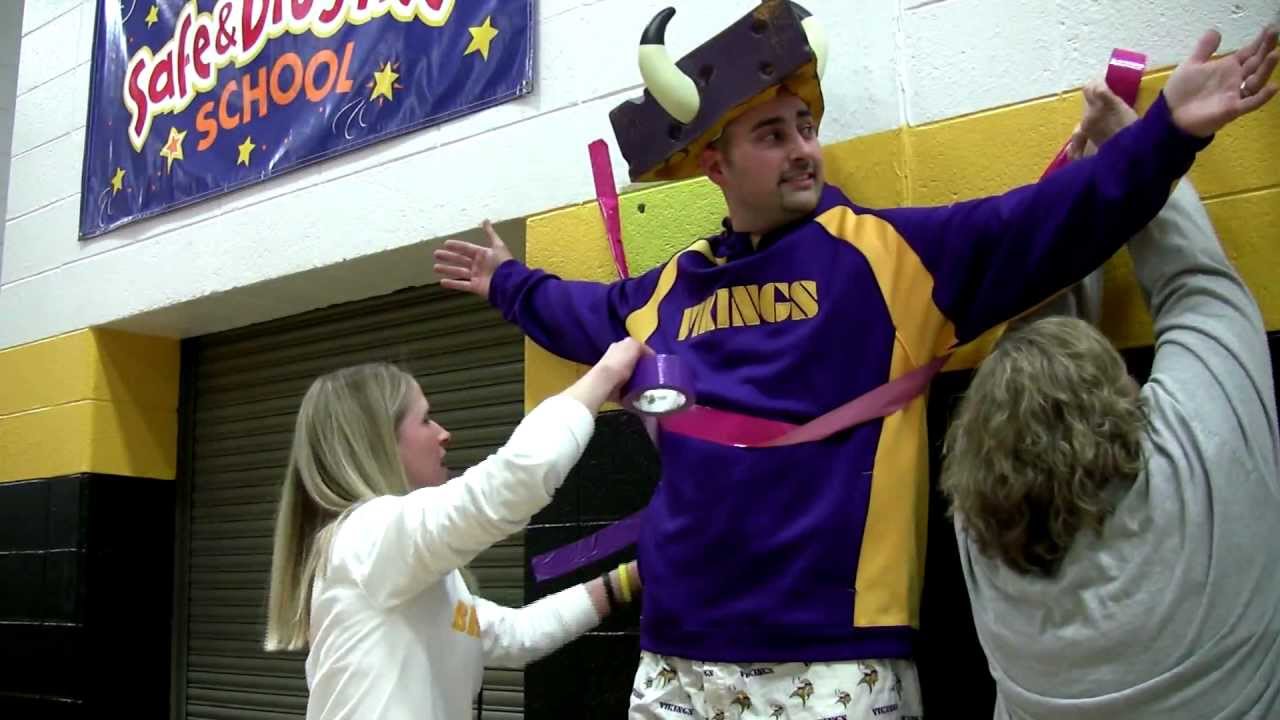 Students stick it to teacher