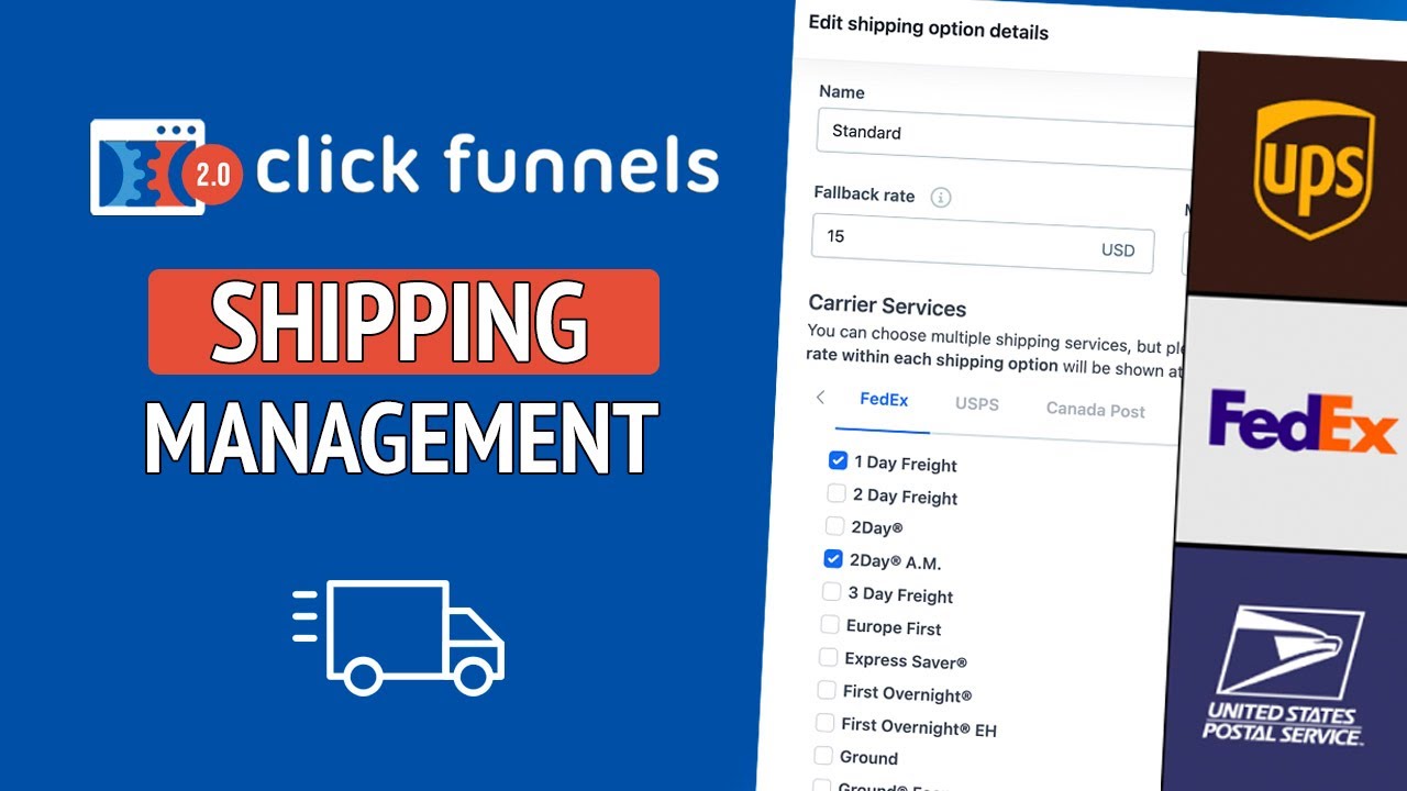 Shipping Management in Clickfunnels 2.0 - Clickfunnels 2.0 Tutorial