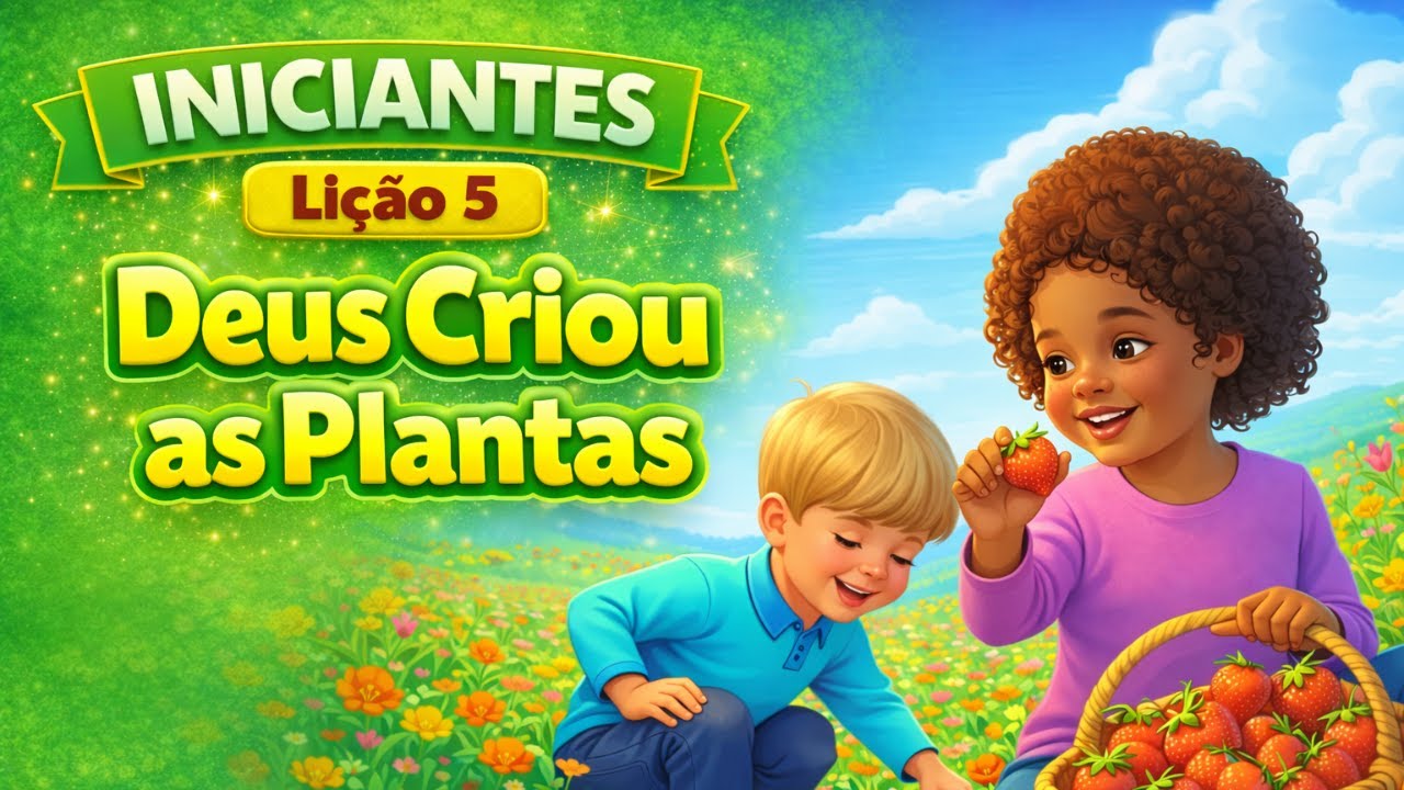 Lição 5 - Deus Criou as Plantas | Classe dos Iniciantes | 1º Trimestre - Ano A | Vivos em Jesus