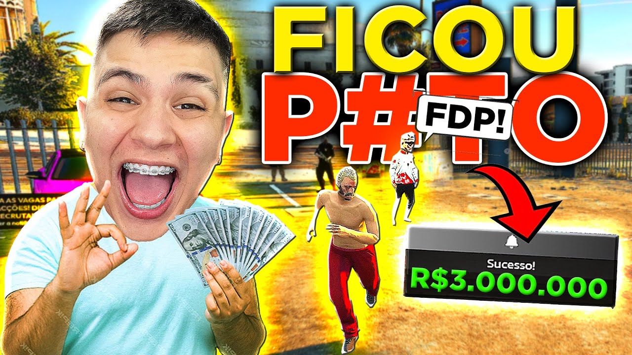 Я разозлился и украл 3 миллиона у этого парня 😂 GTA RP (Паулиньо СУМАСШЕДШИЙ)