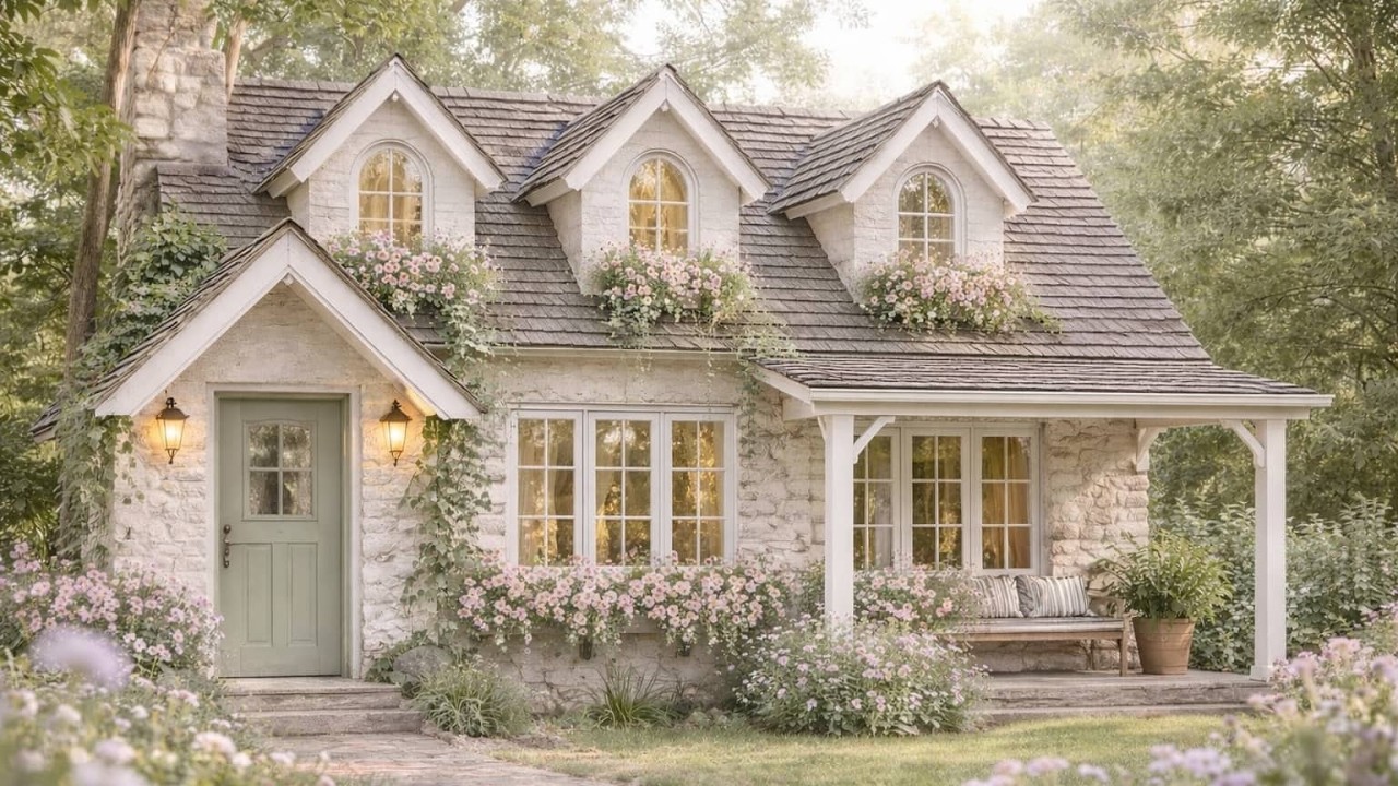 Inside a Cozy & Charming Cottage in the Forest | Peaceful Home Tour