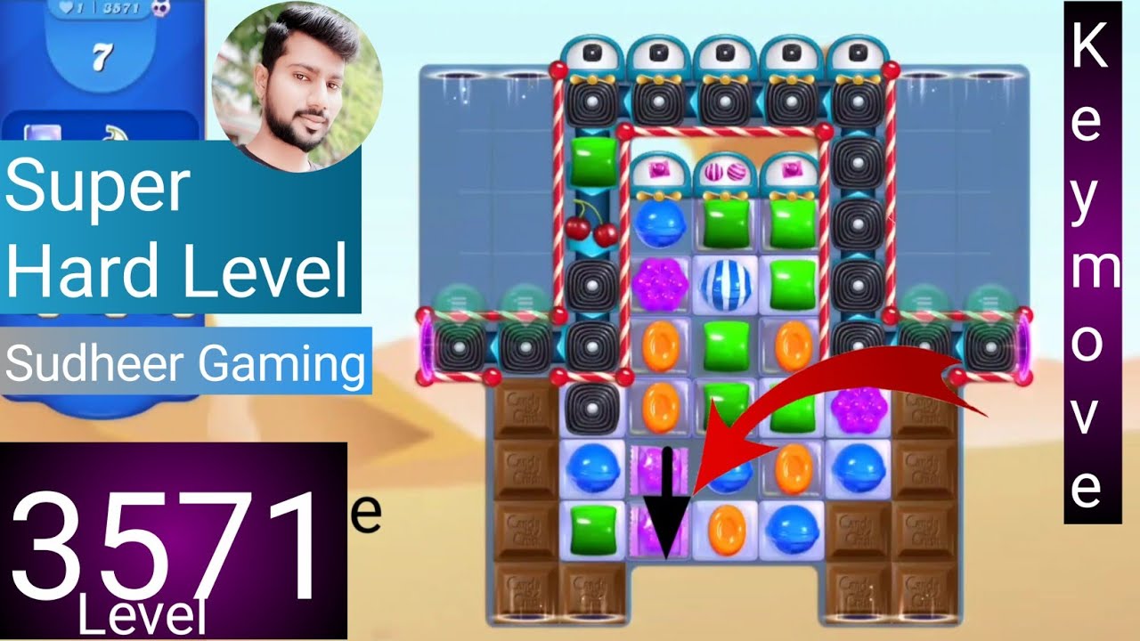 Candy crush saga level 3571 । No boosters । Super Hard level । Candy crush 3571 help। Sudheer Gaming