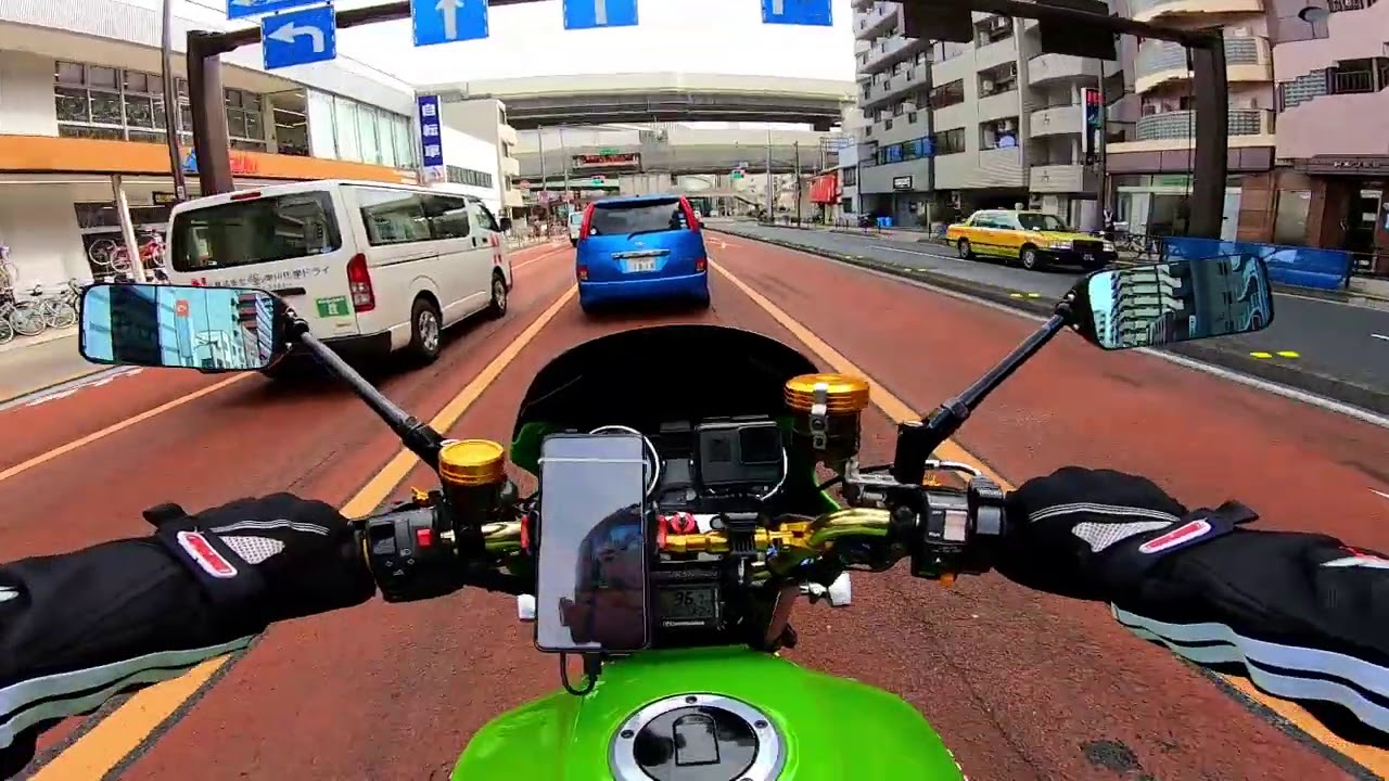 【ZRX1200R】キャブを調整してサイレンサーを交換したので軽く試走してみた【モトブログ】