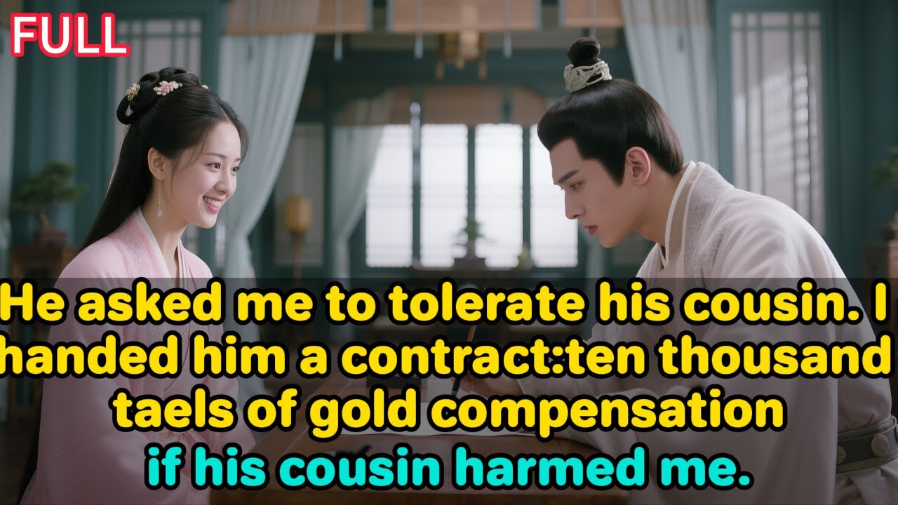 he asked me to tolerate his cousin. I handed him a contract to sign: ten thousand taels of gold...
