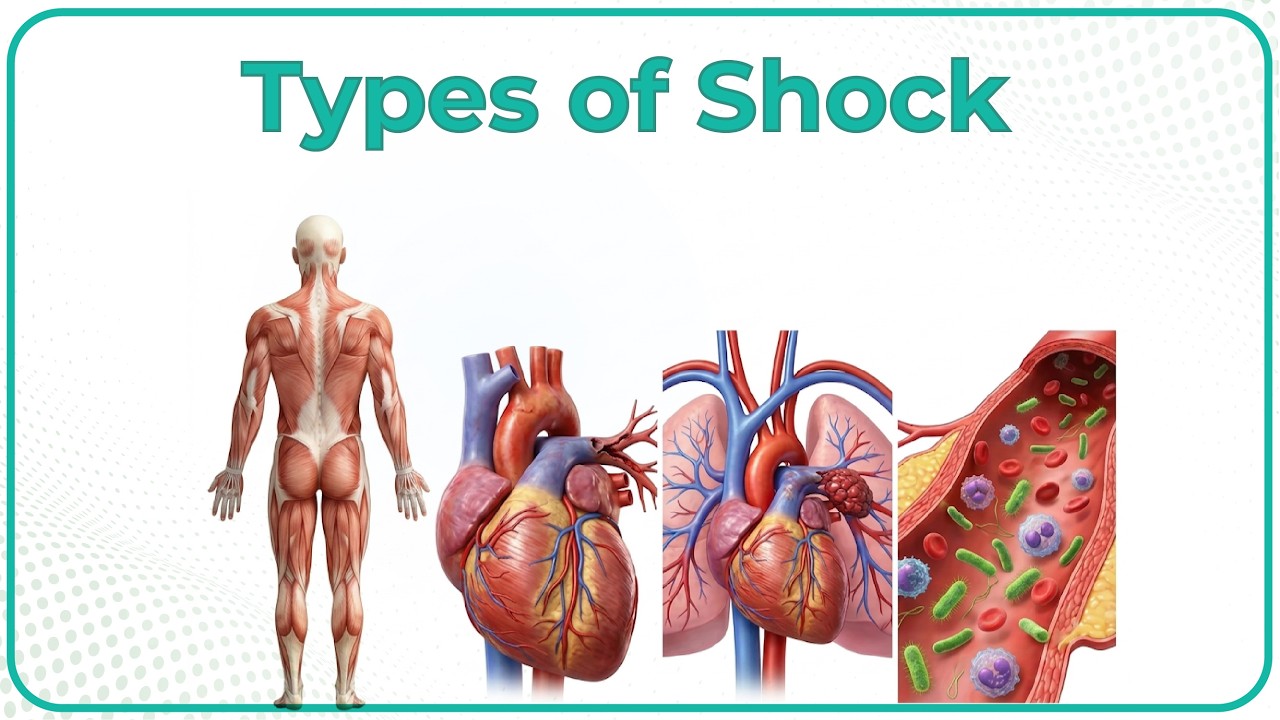 2. Shock: Hypovolemic Shock, Cardiogenic Shock, Obstructive Shock, Distributive Shock