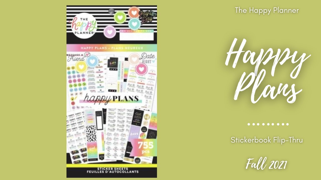 Happy Plans | Sticker Book Flip-Thru | The Happy Planner | Fall 2021