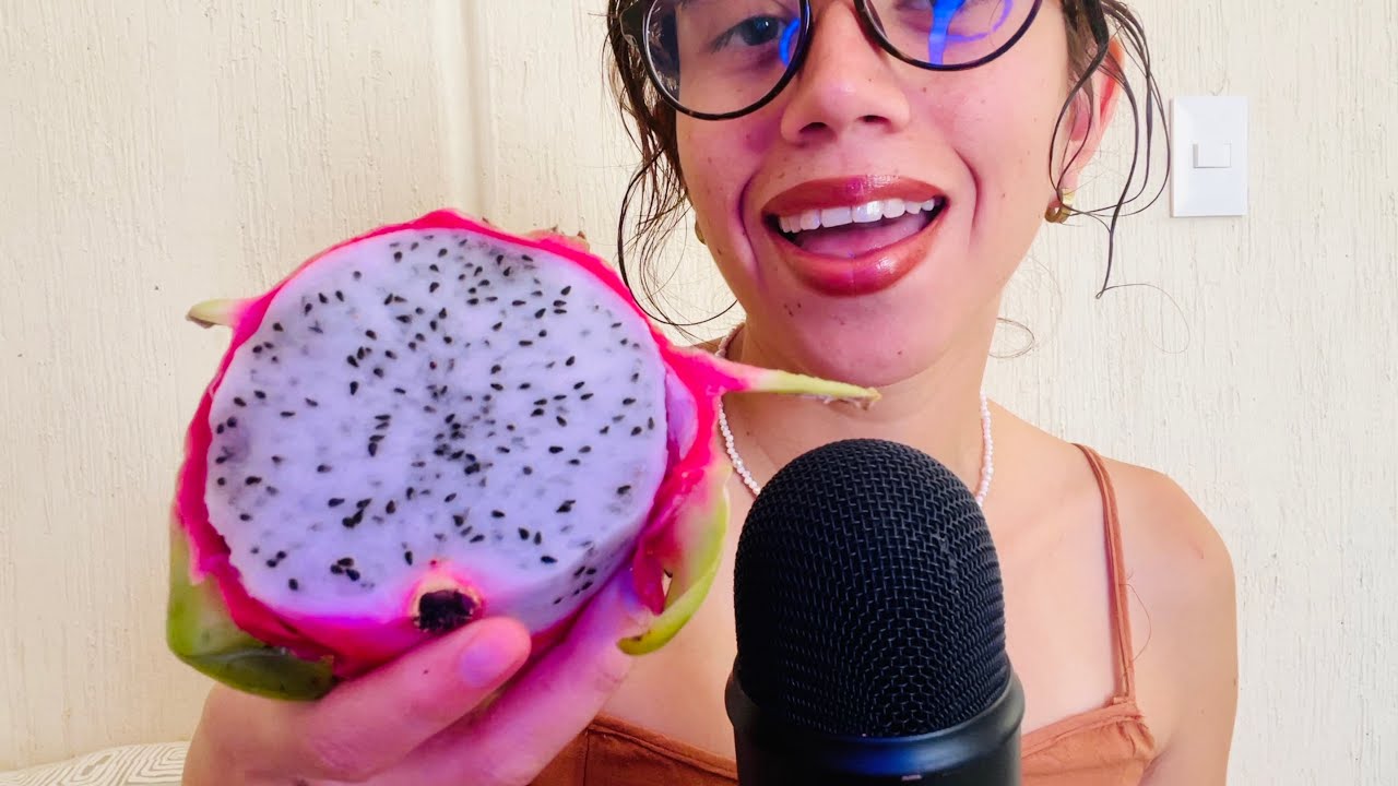 ASMR comiendo pitahaya 🩷
