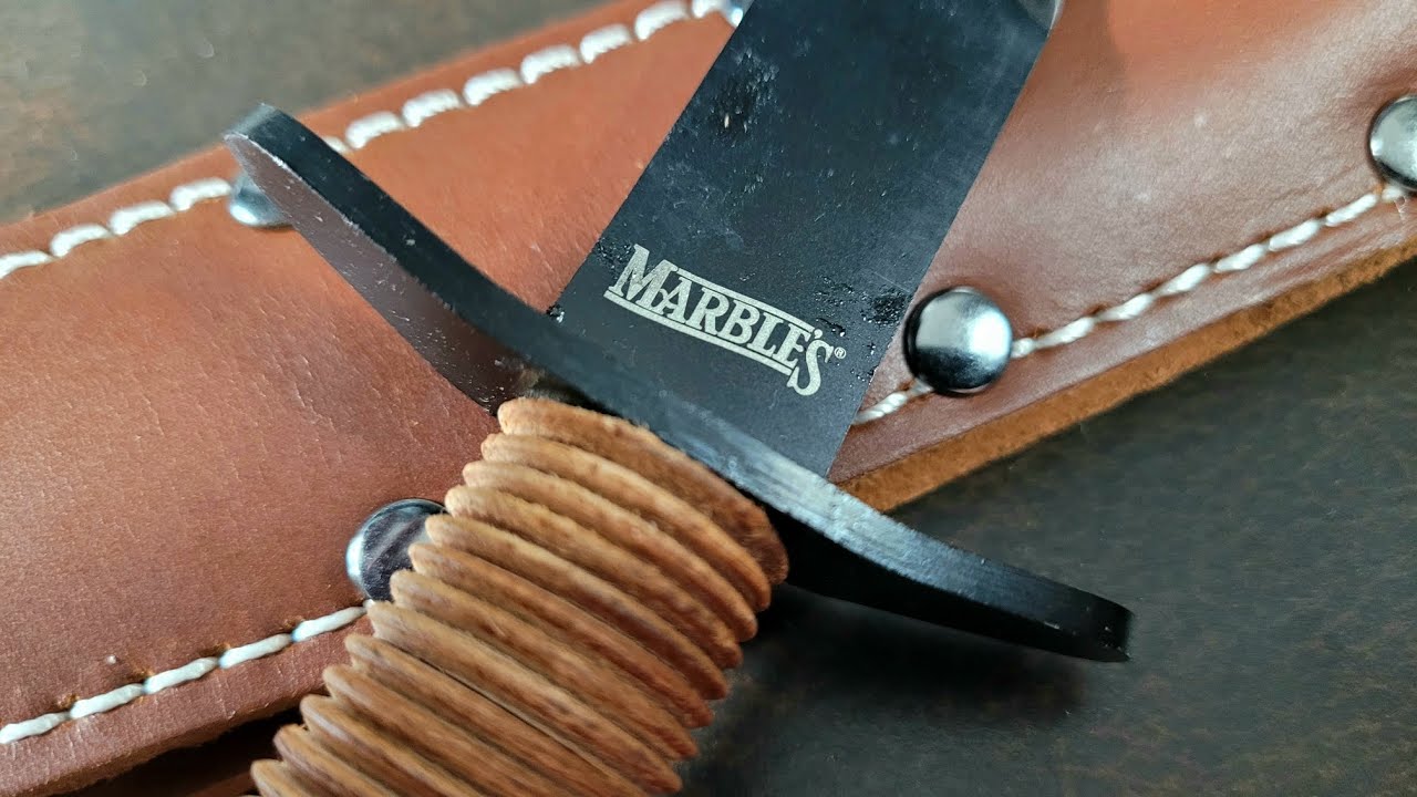 Marbles MR429 WWII Devils Brigade V-42 Replica Double Edge Dagger Leather Sheath