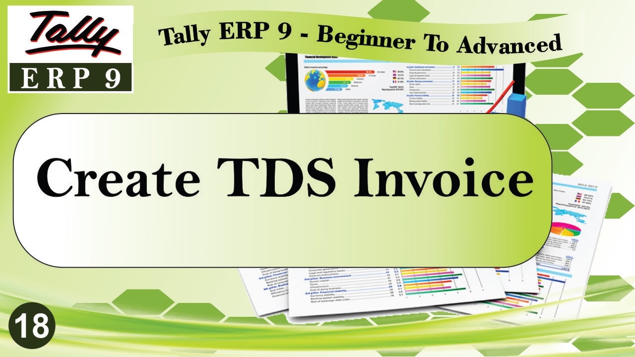 Create TDS Invoice | in Tally ERP 9