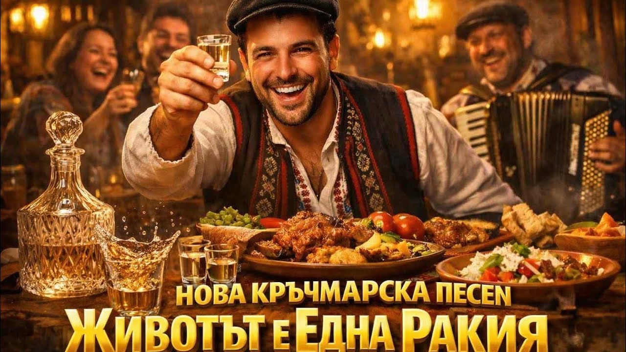 ЖИВОТЪТ Е ЕДНА РАКИЯ 🍻 Кръчмарска песен за приятели🍻 
