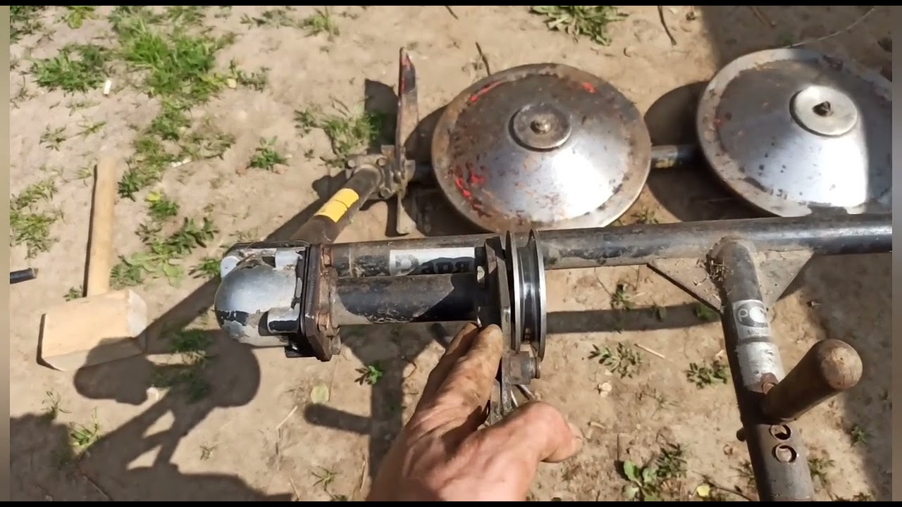 Модернизация косилки Заря. Испытание, покос участка#минитехника #мотоблок #косилка #покос