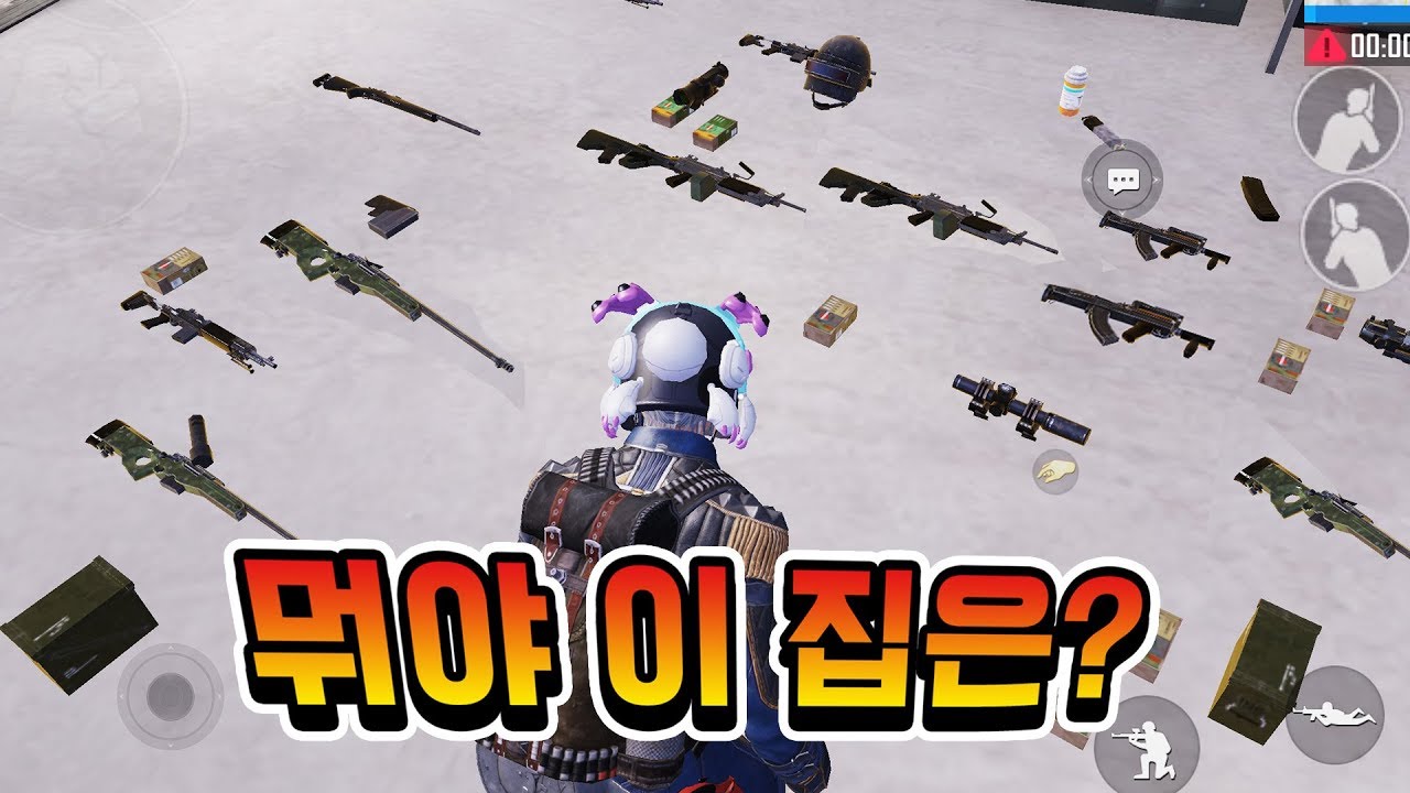 에땁, 어그, 그로자, MK14, M249, M24, 8배율... 이 집에 다 있네..? [모바일 배그]