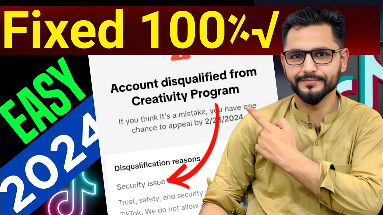 Security Issue Disqualified From Creativity Program Beta TikTok | Disqualified From Creativity Prog