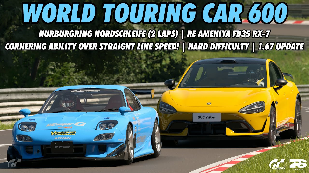 Gran Turismo 7 - World Touring Car 600 (Nurburgring Nordschleife) | RE Amemiya FD3S RX-7 (V 1.67)