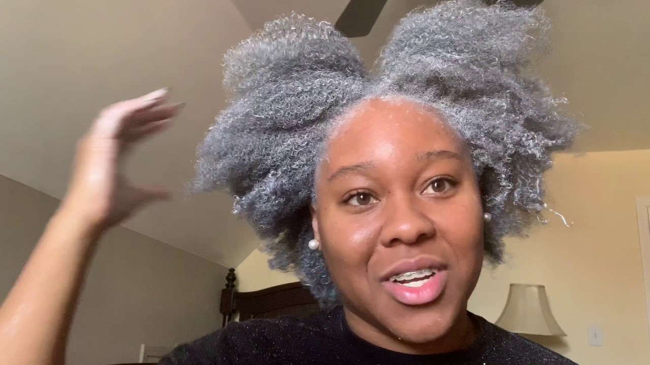 I TRIED TO DYE MY TYPE 4 HAIR GRAY!!