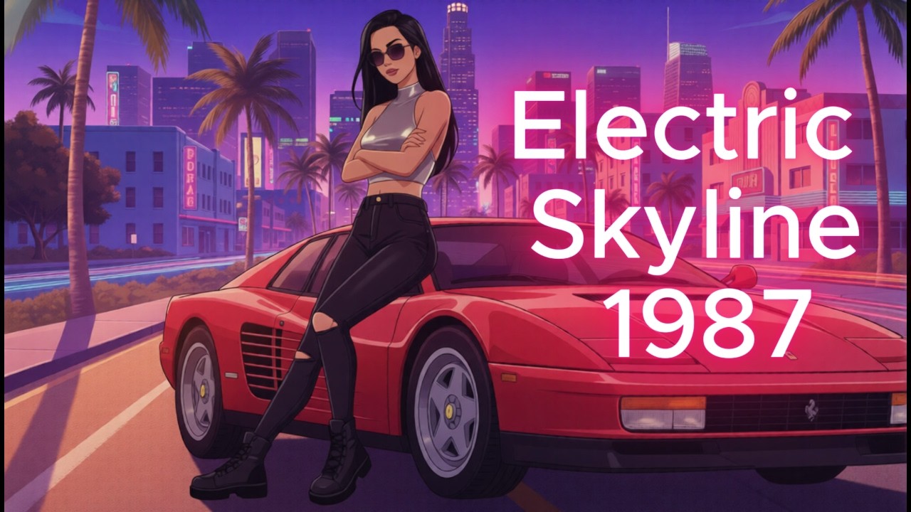 Electric Skyline ’87 | 2 Hour Synthwave, Cyberpunk & Retrowave Music Mix