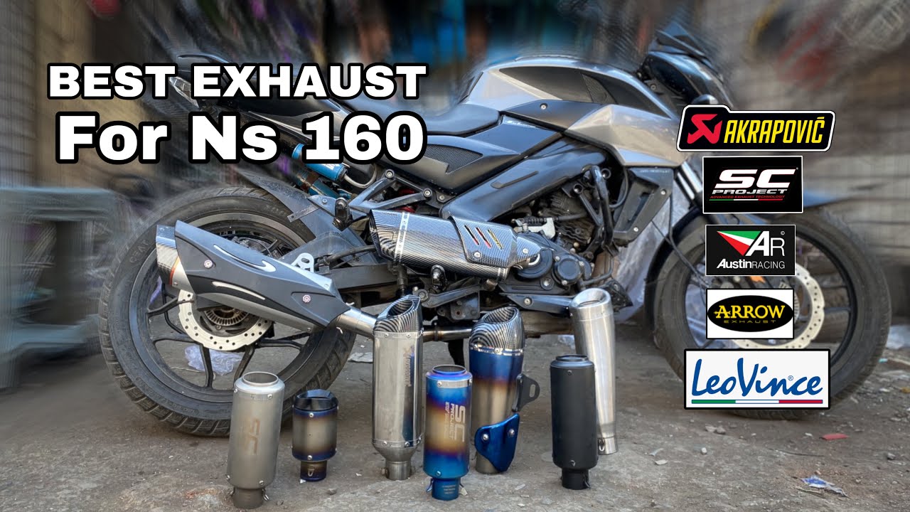 Best exhaust for Ns 160 || performance akrapovic exhaust for Ns 160 / 200