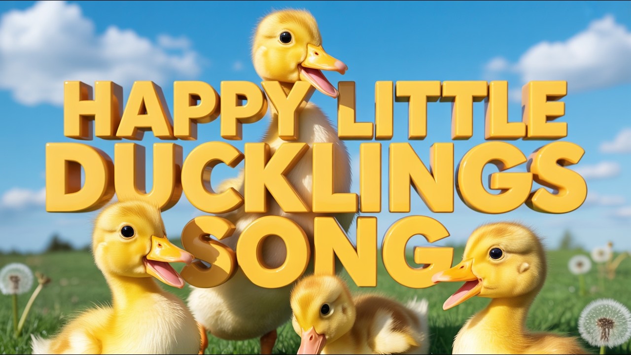 Cheerful Duck Song for Kids English Learning Music with Fun Quack Quack Sounds