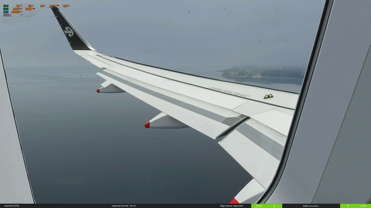 MSFS2020 🔴Landing in WELLINGTON ✈ PACX 🌧Rex Weather Force