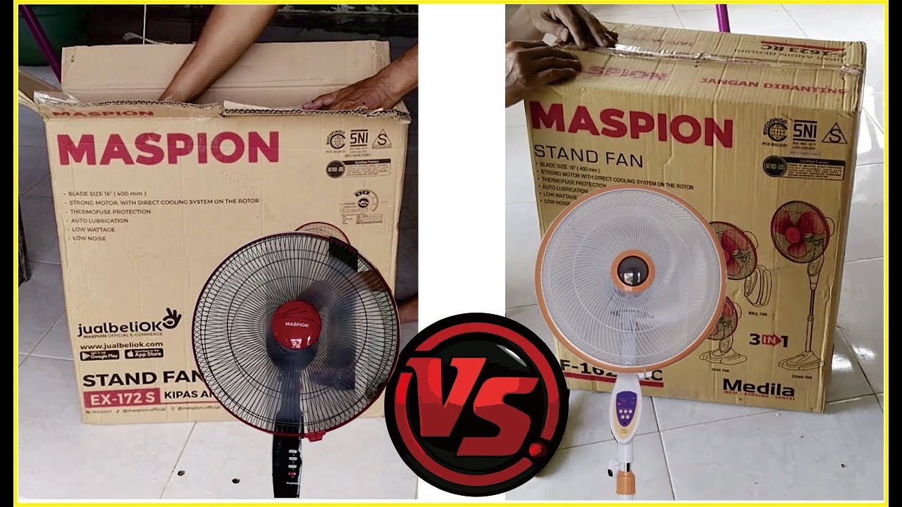 keterampilan merakit 2 buah kipas angin, stand fan maspion indonesia #pedestalfan​​ #standfan