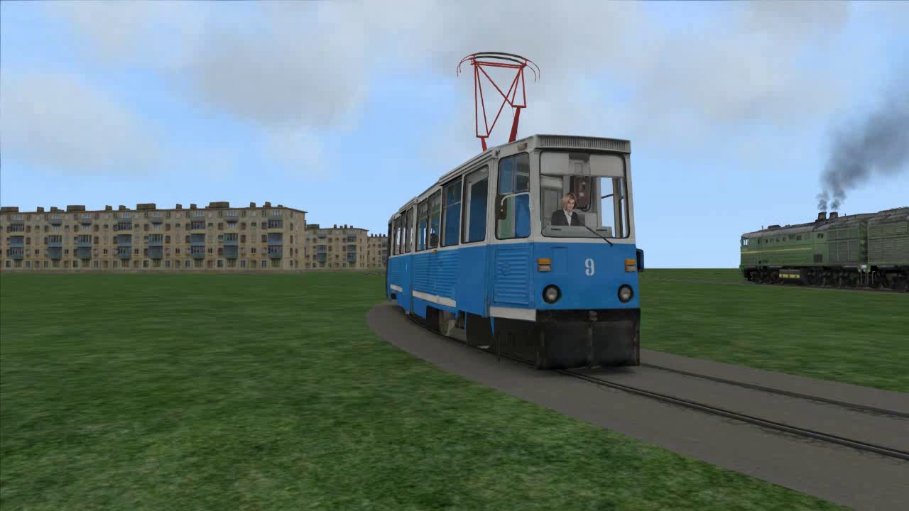 Train Simulator 2018 трамвай ВТК-24 первая поездка