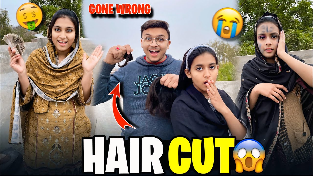 Arooj k baal cut kr diye😂 | Game Gone wrong😭