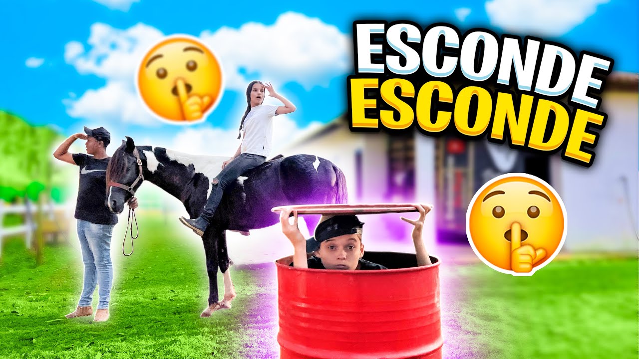 ESCONDE ESCONDE na NOVA FAZENDA