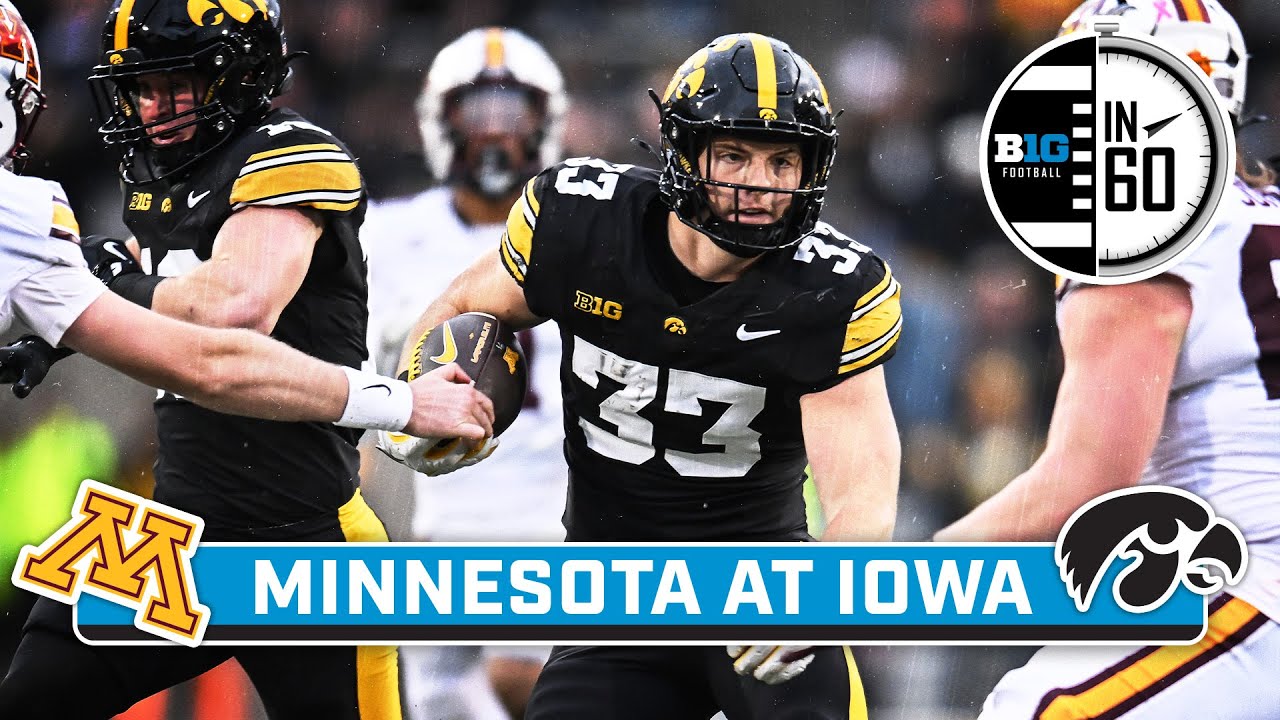Minnesota at Iowa | Oct. 26, 2025 | B1G Football in 60