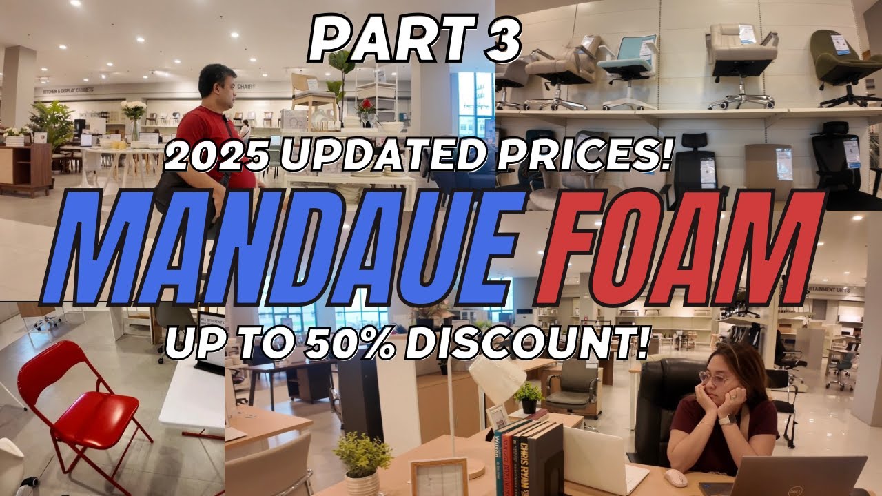 MANDAUE FOAM | OFFICE TABLES & CHAIRS, GAMING CHAIRS & DINING CHAIRS | 2025 PRICE UPDATE | D and D
