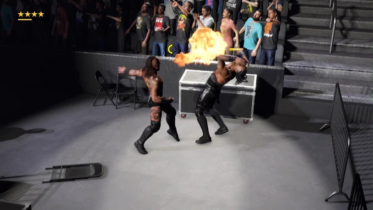 WWE 2K25 Aleister Black vs. Damian Priest Last Man Standing Match
