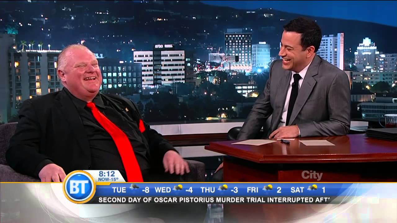Entertainment City: Rob Ford on Kimmel