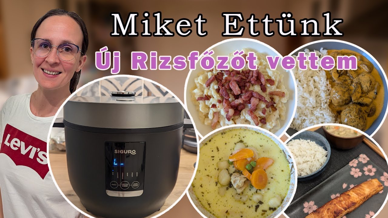 Miket Ettünk VLOG Június 2.rész - ÚJ rizsfőző tesztelése - ebéd és vacsora ötletek