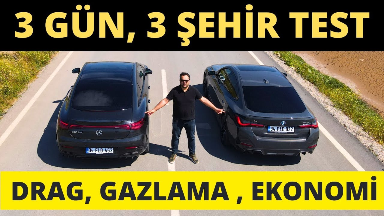 BMW i4 vs Mercedes EQE - 3 gün süren TEST ( İstanbul - Uçmakdere - Gelibolu - Assos - Ayvalık )
