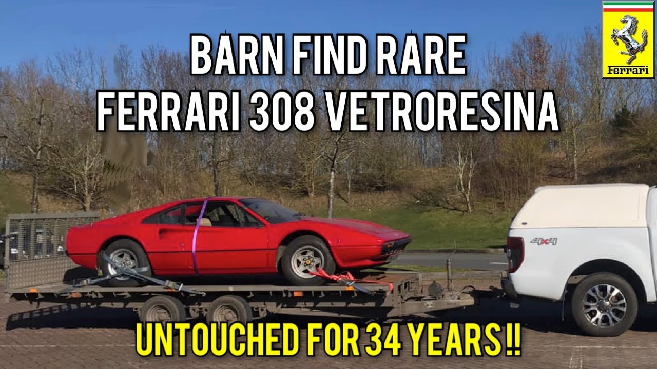 Rare Barn Find Ferrari 308 Vetroresina Untouched Since 1987
