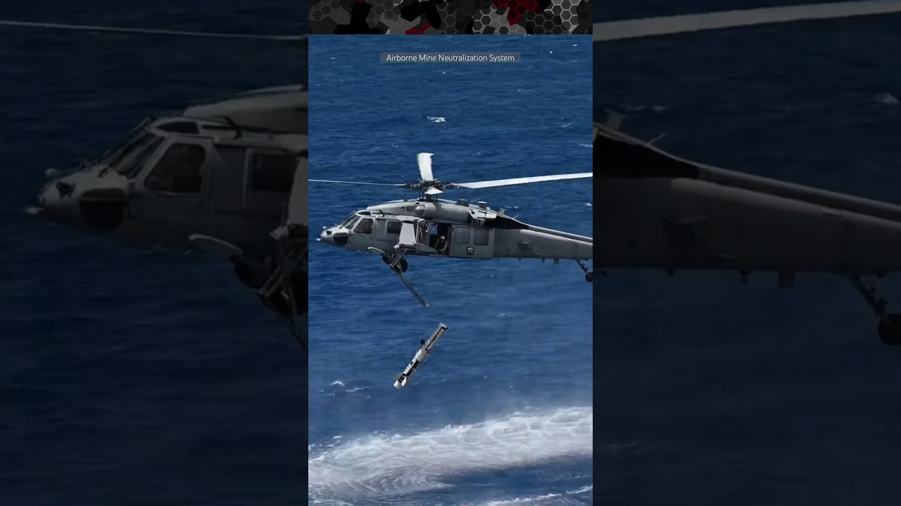 MH-60S Seahawk Deploys Mine Neutralization System