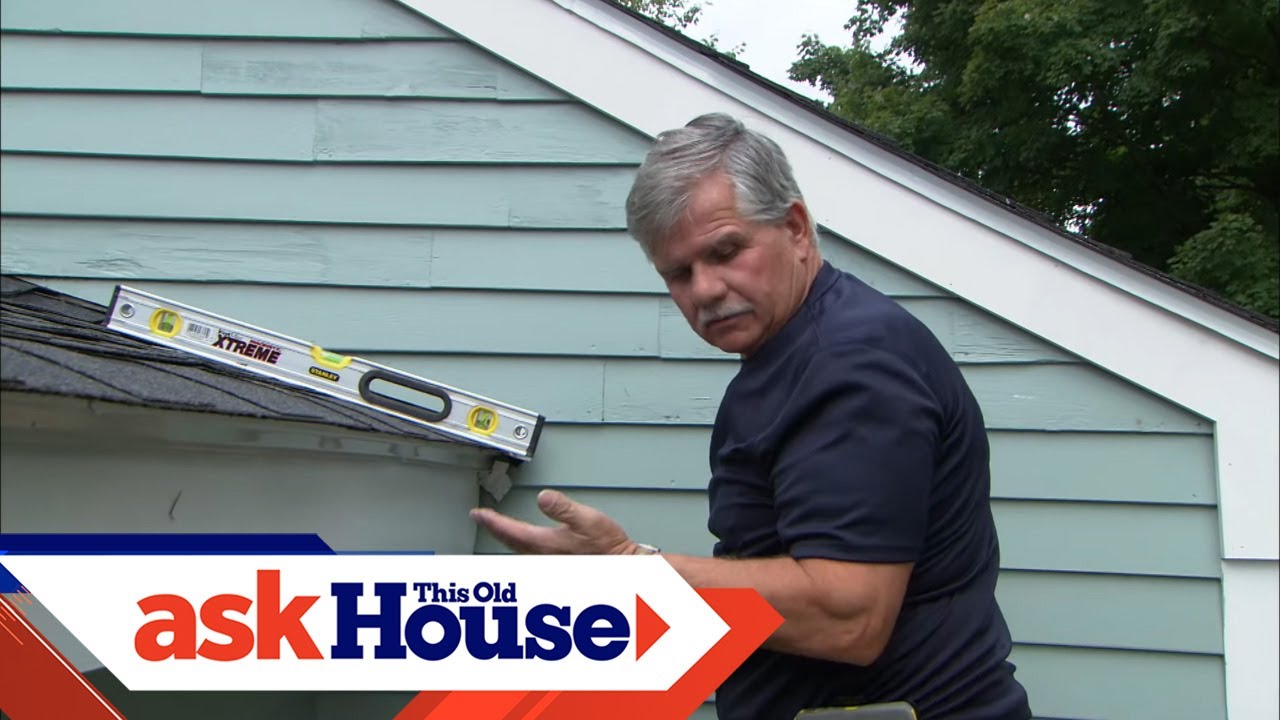 Как установить водосточный желоб | Ask This Old House