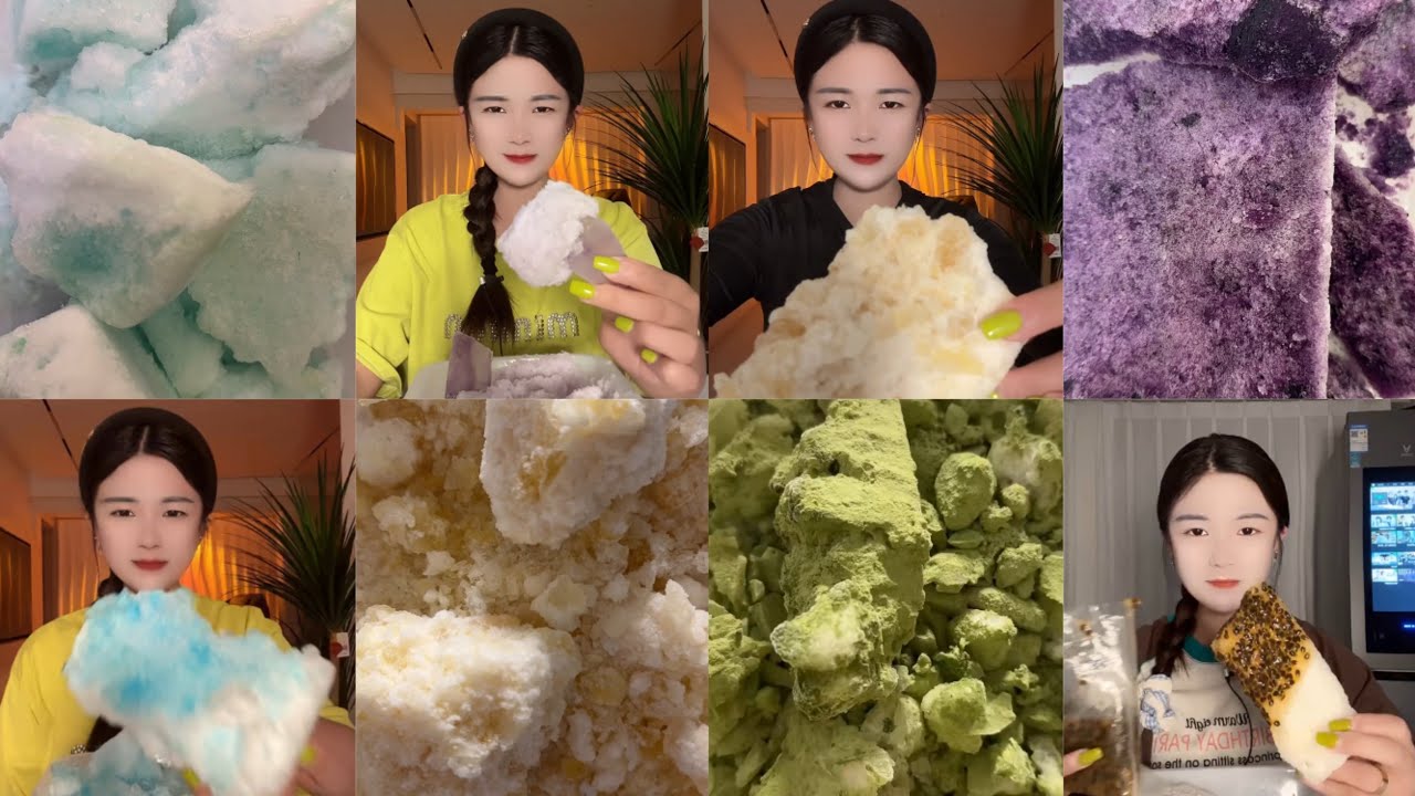 🥶🤤Her recent Ice Bites😋🥶Super Crunchy, Soft, Hard Ice Bites❄️☃️🥶