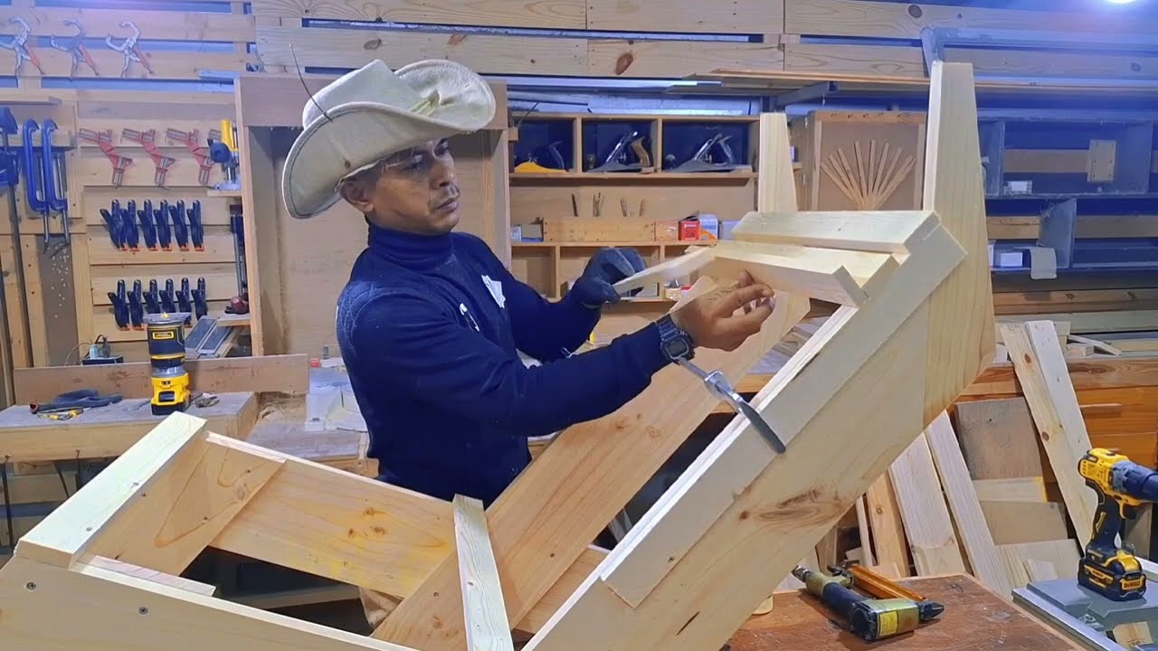 เก้าอี้จากไม้พาเลท #woodworking #palette #diy