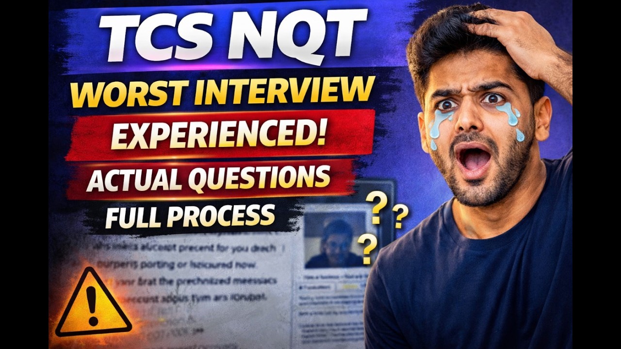 TCS NQT Worst Interview Experience 😱 | Actual Questions + Full Process | 2026 Batch